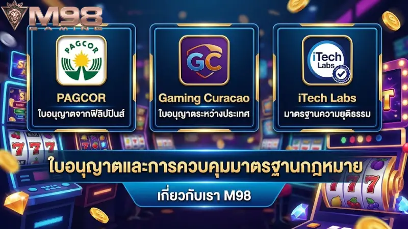 ใบอนุญาตและการควบคุมมาตรฐานกฎหมาย เกี่ยวกับเรา M98