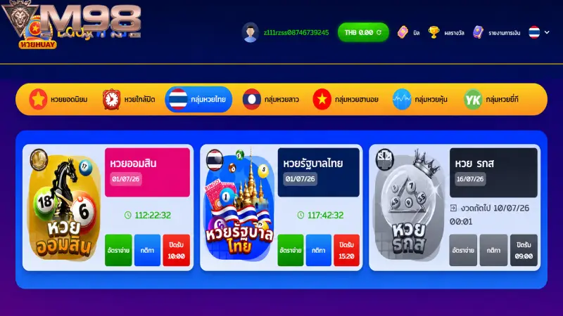 ประเภทหวยที่เปิดรับแทงหลากหลายครบวงจร